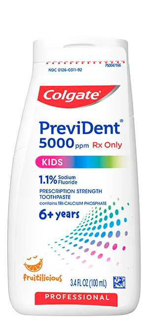 Colgate Prevident 5000 Kids Toothpaste Gl 1.1% NaF Fruitilicious 3.4oz ...